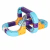 Magnetic track construction blocks USB cars 54el