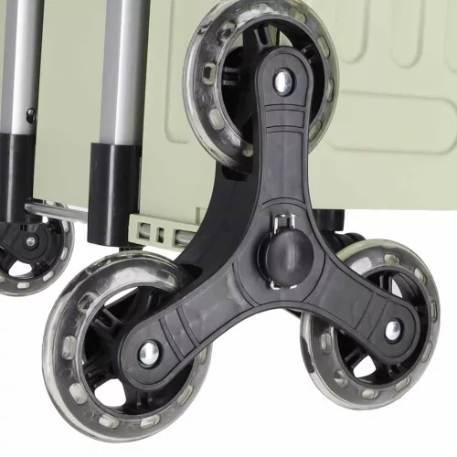 LUARO shopping trolley folding 8 wheels lid