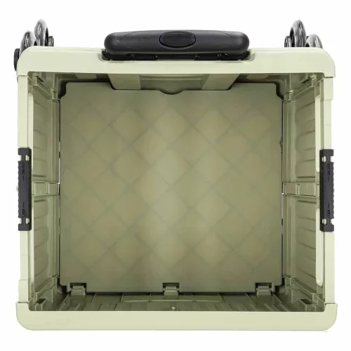 LUARO shopping trolley folding 8 wheels lid