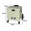 LUARO shopping trolley folding 8 wheels lid