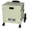LUARO shopping trolley folding 8 wheels lid