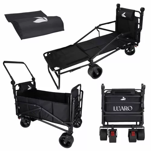 LUARO folding travel trolley field bed
