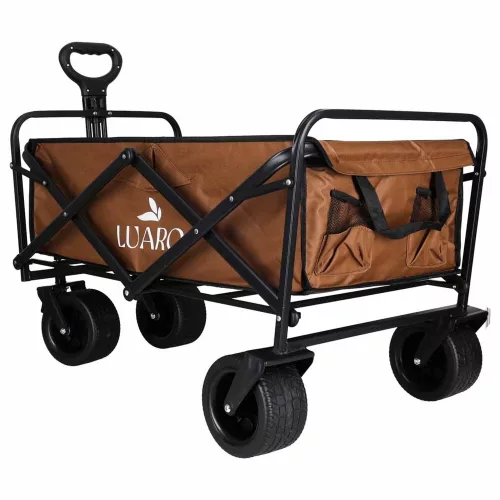 LUARO folding touring trolley with table