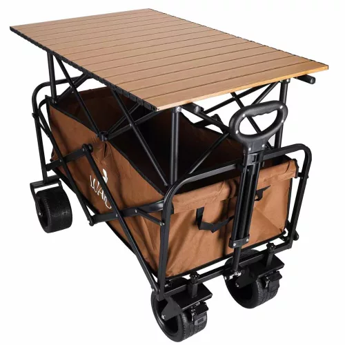 LUARO folding touring trolley with table