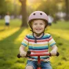Trike Fix LED children's helmet M 55-58cm purple