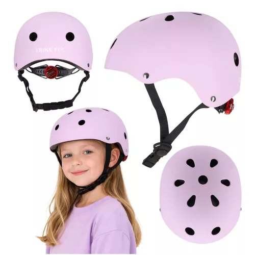 Trike Fix LED children's helmet M 55-58cm purple
