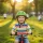 Children's Trike Fix LED helmet M 55-58cm green cie