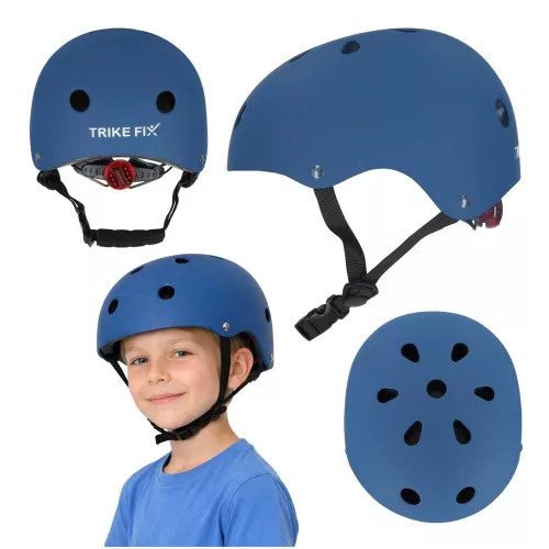 Trike Fix LED children's helmet M 55-58cm navy blue