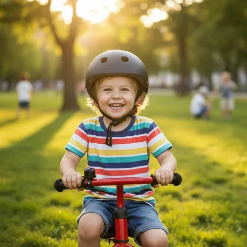 Trike Fix LED children's helmet M 55-58cm black