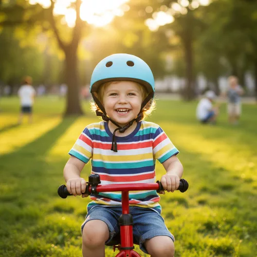 Trike Fix LED children's helmet M 55-58cm blue