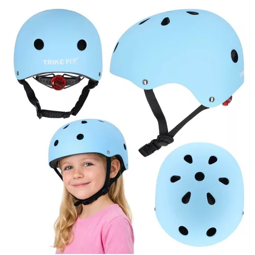 Trike Fix LED children's helmet M 55-58cm blue