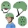 Children's Trike Fix LED helmet S 48-54cm green cie