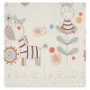 Double-sided foam mat 180x200 animals/pattern