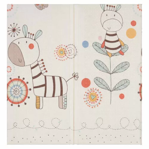 Double-sided foam mat 180x200 animals/pattern