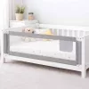 Safety gate barrier for bed 200cm grey