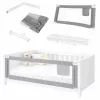 Safety gate barrier for bed 200cm grey