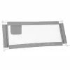 Safety gate barrier for bed 200cm grey