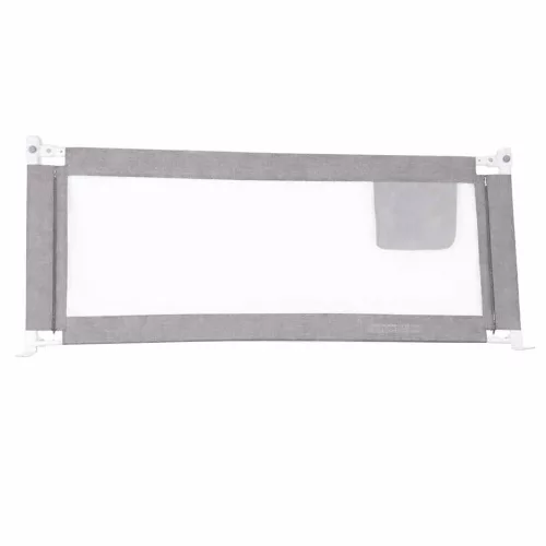 Safety gate barrier for bed 160cm grey