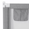 Safety gate barrier for bed 140cm grey