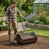 Garden mesh roller compost spreader