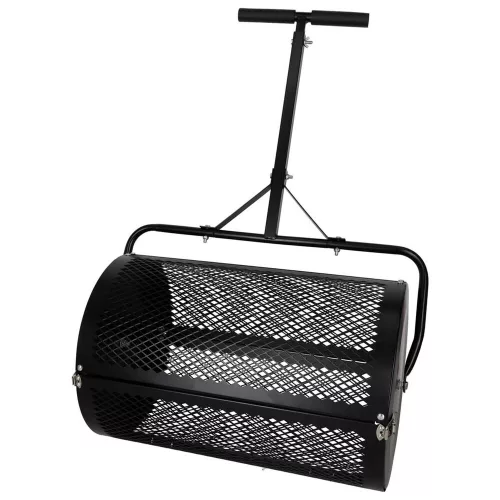 Garden mesh roller compost spreader