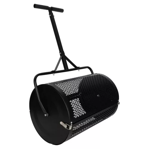 Garden mesh roller compost spreader