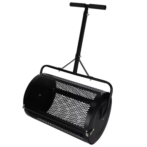 Garden mesh roller compost spreader