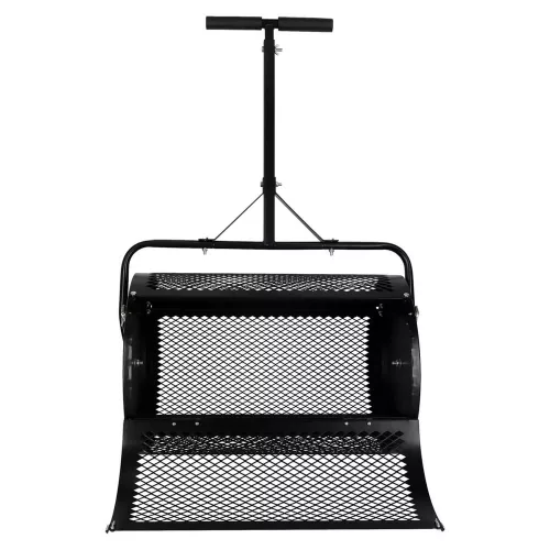 Garden mesh roller compost spreader