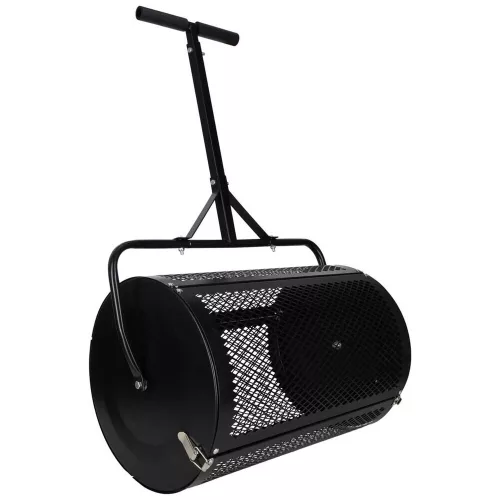 Garden mesh roller compost spreader