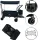 Folding touring trolley with canopy black