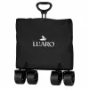 Folding touring trolley with canopy black