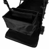 Folding touring trolley with canopy black