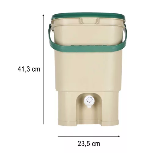 Household composting bin 15l