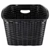 Rattan rear bicycle basket for luggage rack