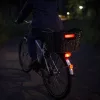 Rattan rear bicycle basket for luggage rack