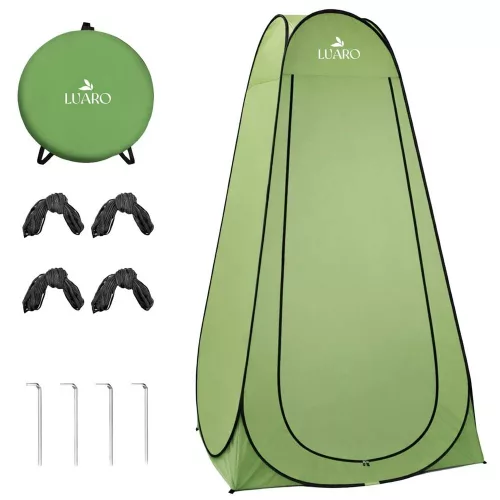 Tent shower changing room portable wc green