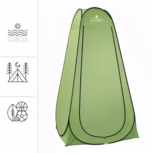 Tent shower changing room portable wc green