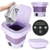 Mini folding travel washing machine 8l purple