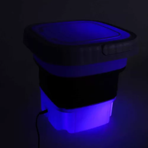 Mini folding travel washing machine 8l purple