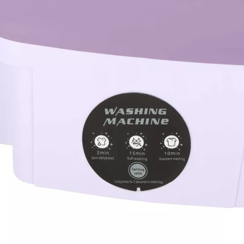 Mini folding travel washing machine 8l purple