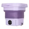 Mini folding travel washing machine 8l purple