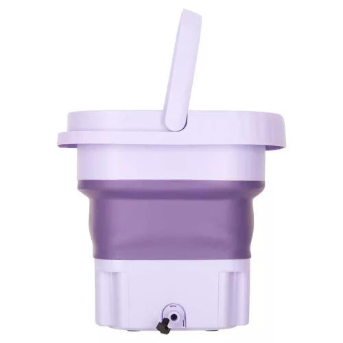 Mini folding travel washing machine 8l purple