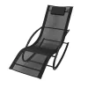 LUARO rocking garden lounger with headrest