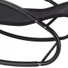 LUARO rocking garden lounger with headrest