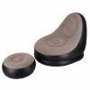 Inflatable armchair with footrest