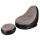 Inflatable armchair with footrest