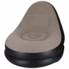 Inflatable armchair with footrest