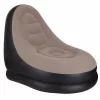 Inflatable armchair with footrest