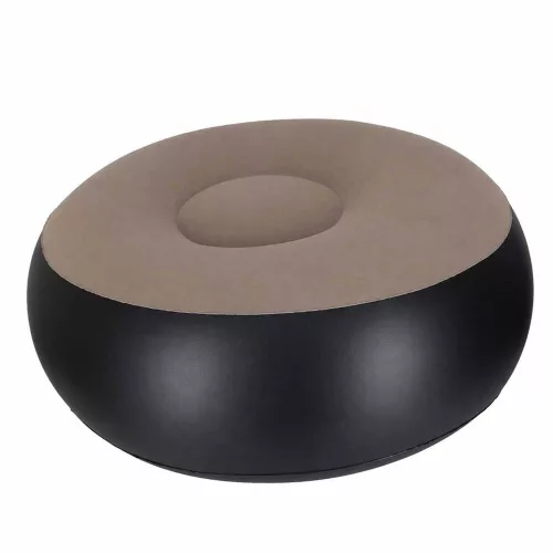Inflatable armchair with footrest