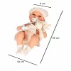 Baby doll in carrier with mascot beige